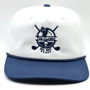 Swannies Golf SnapBack Hat Men’s One Size Rope White The Classics